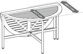 Výklopný stolík »Elin«