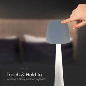 LED Stm. nabíjacia dotyková stolná lampa LED/3W/5V 3000-6000K biela