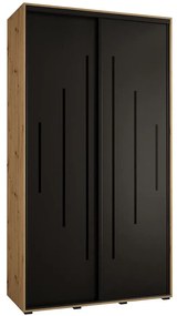 Skriňa 45 Canaris 12 140 artisan/čierna/čierna