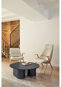 Antracitovosivý konferenčný stolík 110x111 cm Totem – Teulat