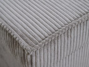 Krémový taburet SMART COSARO s úložným priestorom 65x65 cm