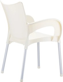 ROMEO záhradná stolička s podrúčkami beige