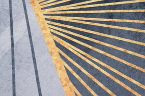 Sivý moderný koberec s jednoduchým vzorom Šírka: 80 cm | Dĺžka: 150 cm