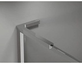Mexen Kioto-F L, sprchová zástena s rámom 50 x 202 cm, 8 mm číre sklo, chrómový profil, 800-050-174-01-00