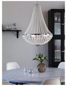 Závesné svietidlo v striebornej farbe Markslöjd Granso, ⌀ 40 cm