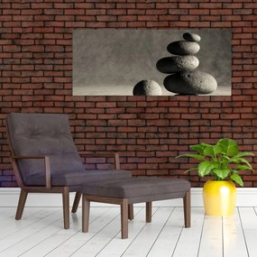 Obraz - Šedé kamene (120x50 cm)