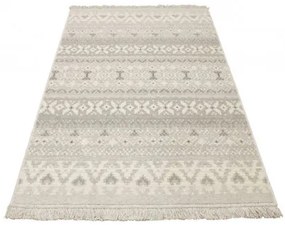 Koberec Tempo Natural-F Poncho Etno svetlosivý