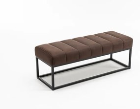 Dizajnová lavica Halle 110cm antik hnedá