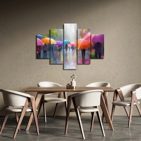 Obraz - Daždivý deň (150x105 cm)