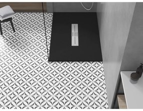 Mexen Toro, SMC obdĺžniková sprchová vanička 100 x 90 cm, čierna matná, 43709010