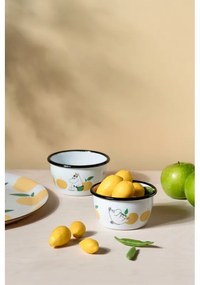 Miska Moomin  Joyful Apples 0,3l, smalt / bielo-žltá