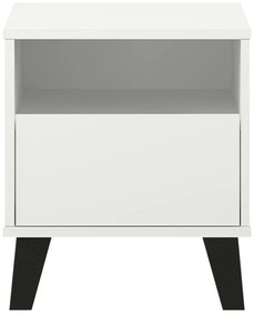 Nočný stolík BOGAN 1S, biely