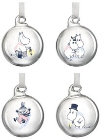 Set vianočných ozdôb Moomin Let it snow 5cm / 4ks