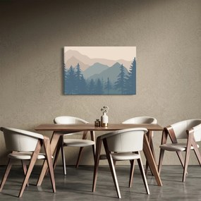 Obraz - Tyrkysové hory N⁰2 (90x60 cm)