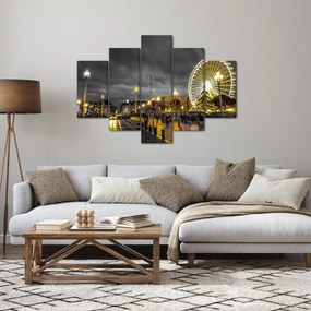 Obraz ruského kolesa za šera (150x105 cm)
