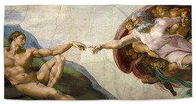 Sablio Uterák Stvorenie Adama - Michelangelo Buonarroti - 70x140 cm