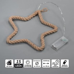 Nexos 86217 Sada vianočných dekorácií 45 LED, teplá biela, 3 ks