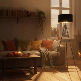 Stojacia lampa 1xE27/40W/230V čierna