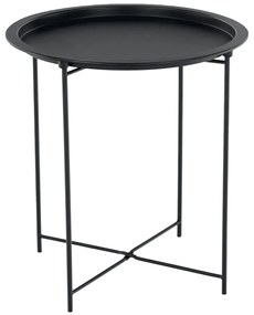 Kondela Príručný stolík s odnímateľnou táckou, čierna, RENDER