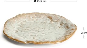 Sivý dezertný keramický tanier ø 21 cm Alenia – Kave Home