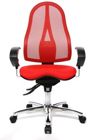 Topstar Topstar - kancelárska stolička Sitness 15 - červená, plast + textil + kov