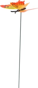 OZDOBA NA VRCH Kvetináča / do záhrady – MOTÝĽ 10 cm / 50 cm *5405
