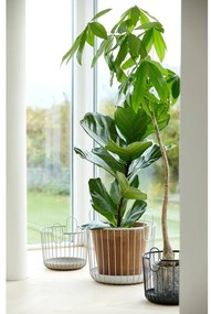 Biely kovový úložný košík Zone Inu, ø 40,6 cm