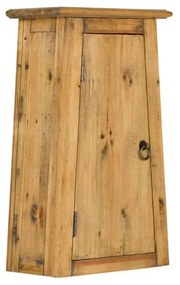 furniture-nabytek.cz - Masívna nástenná skrinka do kúpeľne Rangoon z recyklovanej borovice, lakovaná, hnedá – 42×22×70 cm
