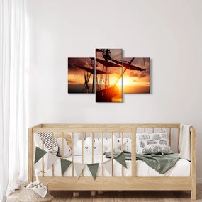Obraz - Staroveká pirátska loď (90x60 cm)