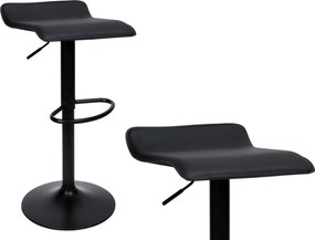 Barová stolička PORTI BLACK - čierna