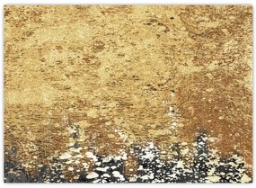 Sklenený obraz - Zlatá štruktúra N⁰3 (70x50 cm)