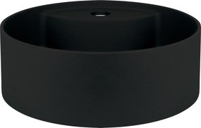 Deante Umývadlo na dosku Silia ø36 cm - CQS NU4B, granit, čierna