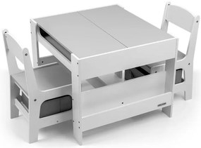 Detský stôl SVEN biely s dvomi stoličkami