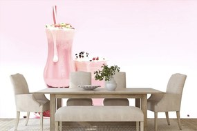 Fototapeta ružový mliečny koktail - 450x300