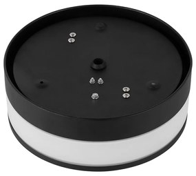 Moderné vonkajšie stropné svietidlo čierne 23 cm IP44 - Flavi