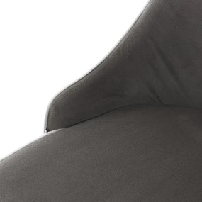 Jedálenská stolička LOUIS RIBBON zamatová sivá 848891