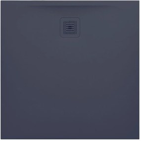 LAUFEN Pro štvorcová sprchová vanička z materiálu Marbond, odtok na boku, 900 x 900 x 30 mm, antracit matný, H2109560780001