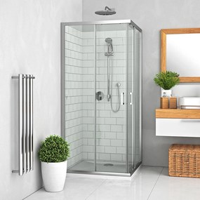Roth Štvorcový alebo obdĺžnikový sprchový kút LLS2 - bez vaničky ROTH-Variant: rozmery: 90x90 cm, orientácia: Uni, V PREDMONTOVANOM STAVE - (554-9000…