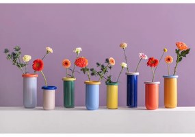 Sklenená váza v horčicovej farbe (výška 30,5 cm) Plegado – PT LIVING