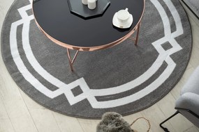 Okrúhly koberec HAMPTON Lux sivý