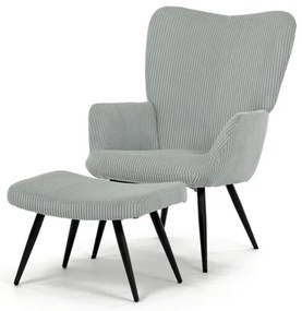 Autronic BONTEC Relaxačné kreslo, modrá, menčestrová látka, AK-L7285 BLUE6 Farba: Zelená