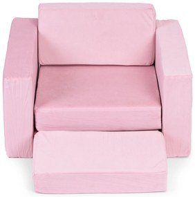 DIY Modulárne detské kreslo 8 mäkkých vankúšov skladacie - ECOTOYS rose