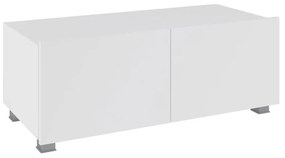 Konsimo Sp. z o.o. Sp. k. TV stolík PAVO 37x100 cm lesklá biela KO0130