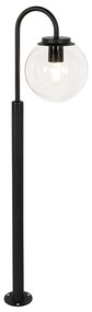 Moderná lampa s lampášom čierna s čírym sklom 100 cm IP44 - Sfera