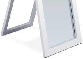 Zrkadlo stojace, v. 150 cm, konštrukcia z MDF, biela matná farba