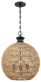 Quoizel QZ-CASABLANCA-3P-PBZ - Závesný luster na reťazi CASABLANCA 3xE27/60W/230V