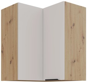 Horná rohová kuchynská skrinka Sayla 60x60 GN-72 2F (90°) (kašmír + dub artisan). Akcia -20%. Vlastná spoľahlivá doprava až k Vám domov. 1121430