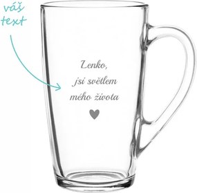 Pieskovaný hrnček Svetlo môjho života