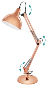 Eglo 94704 - Stolná lampa BORGILLIO 1xE27/40W/230V