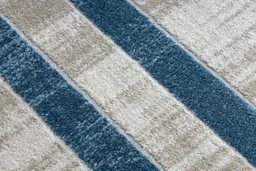 Moderný koberec NOBLE 1539 68 vzor rámu vintage - Štrukturálny, dve vrstvy rúna, krémová modrá Veľkosť: 180x270 cm